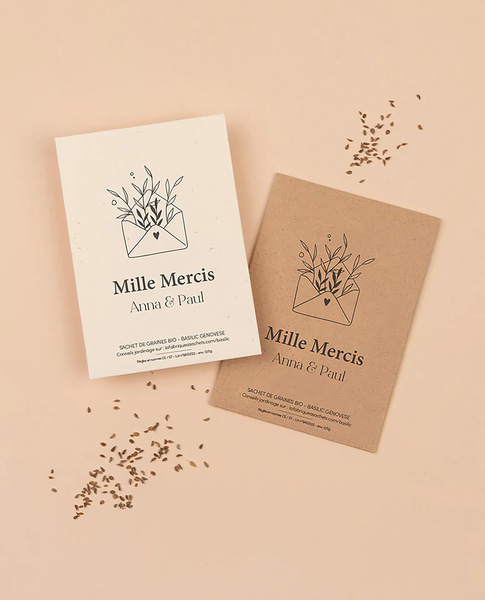 Remerciements . Graines à planter